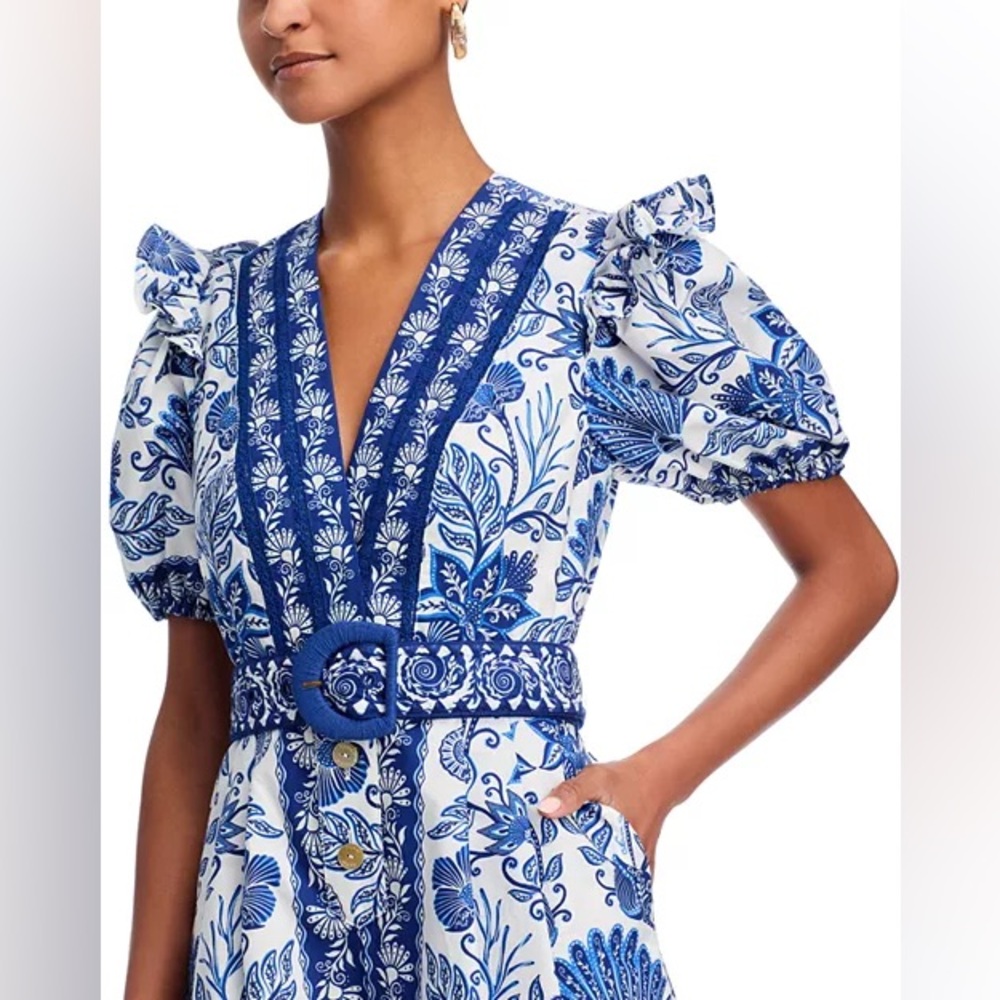 FARM Rio: Shell Garden Romper / Mini Dress - Picture 4 of 12